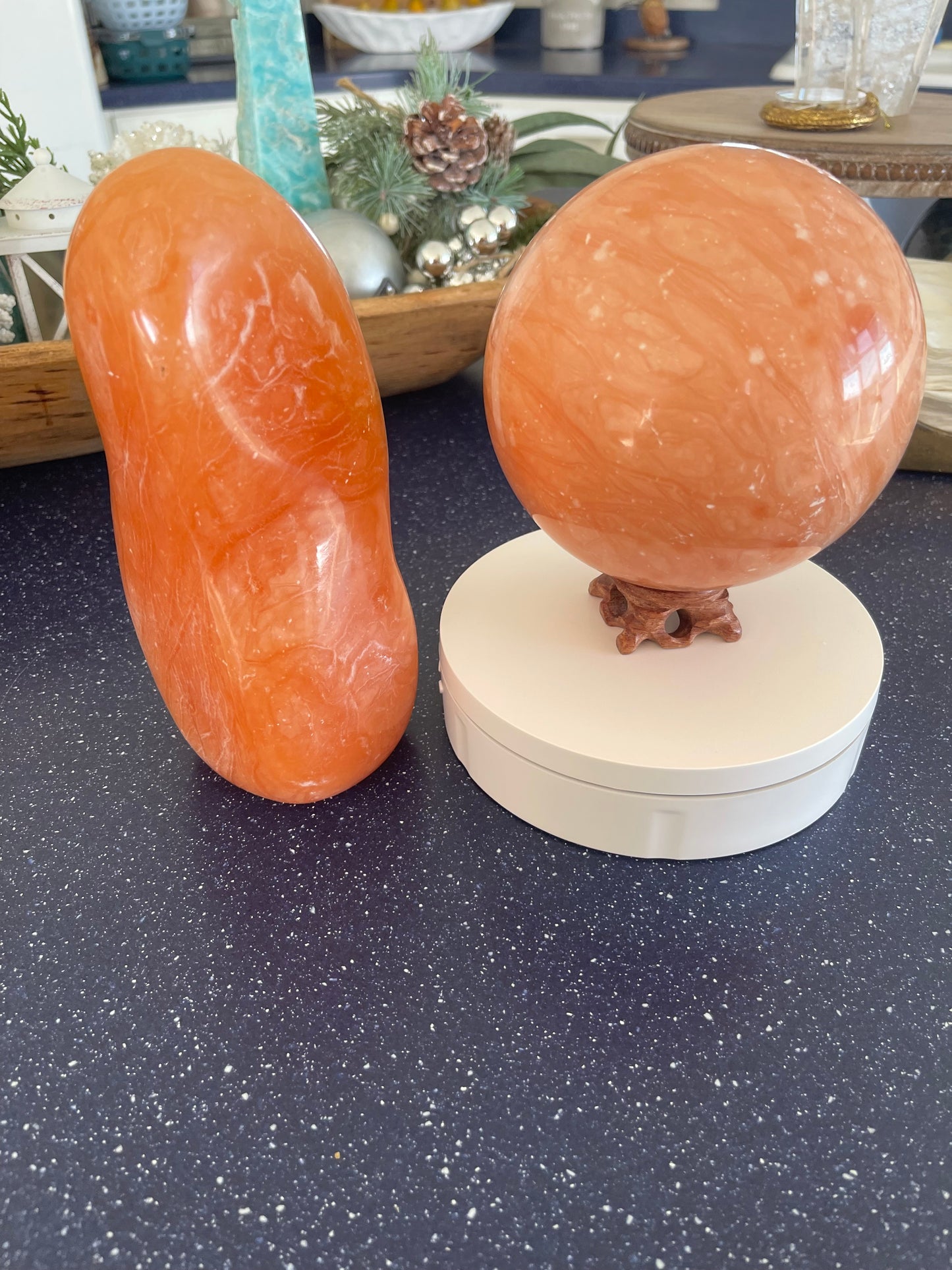 Orange Calcite Sphere