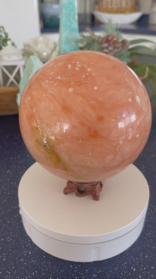 Orange Calcite Sphere